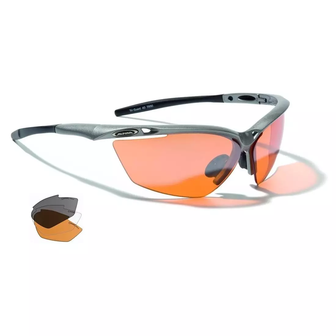 ALPINA TRI-GUARD50 - ochelari sport - culoare: Argintiu