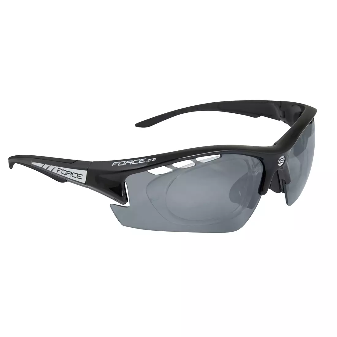 909224 FORCE RIDE PRO ochelari de protecție cu lentile interschimbabile + corecție negru