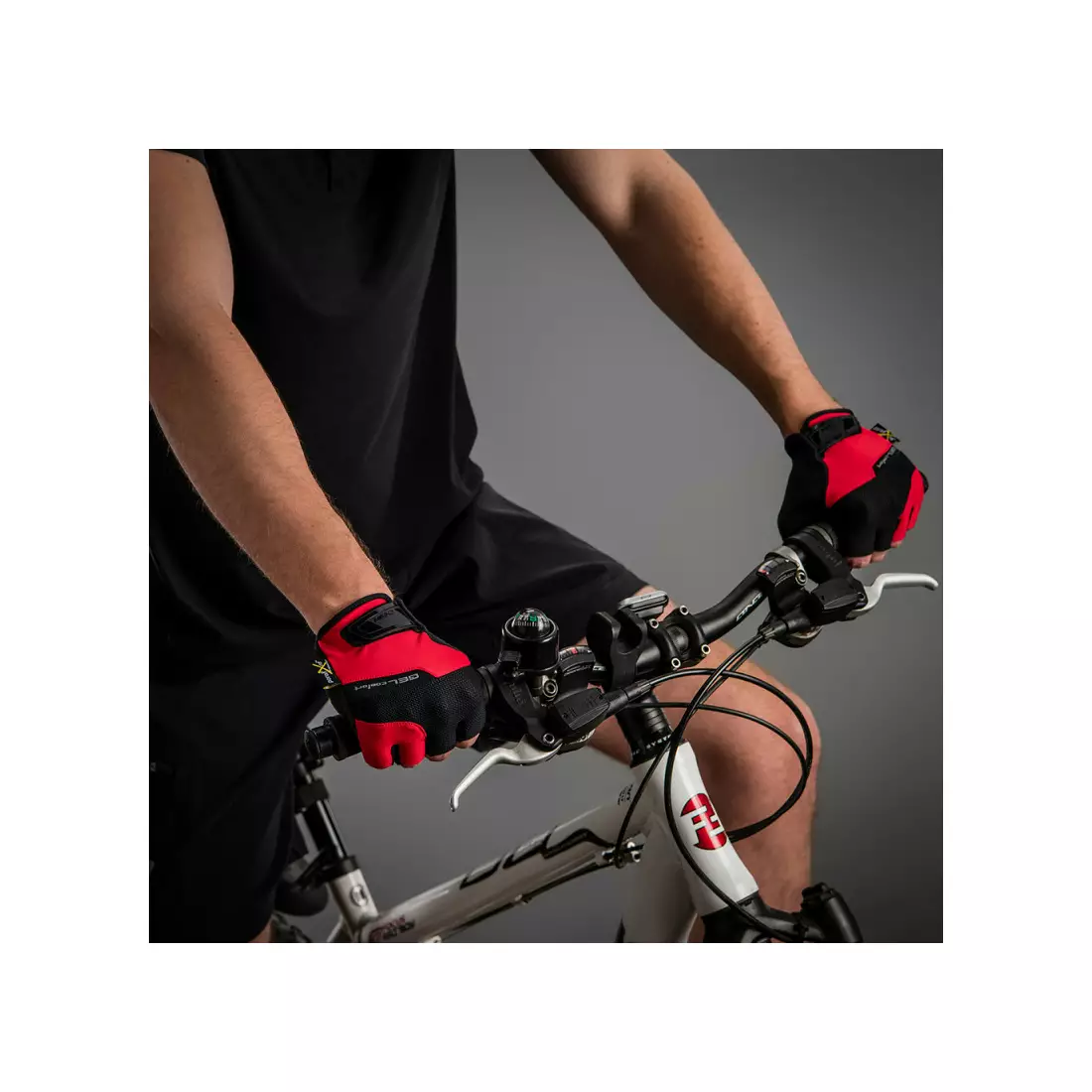 CHIBA GEL COMFORT mănuși de ciclism, roșii, 3040518