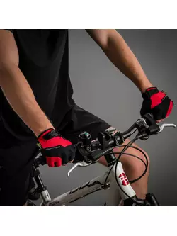 CHIBA GEL COMFORT mănuși de ciclism, roșii, 3040518