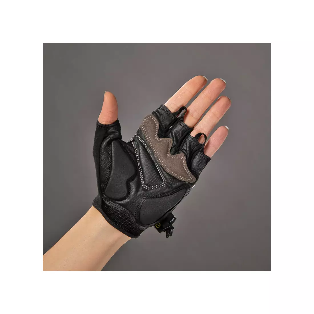 CHIBA mănuși de ciclism pentru femei LADY GEL, alb-negru