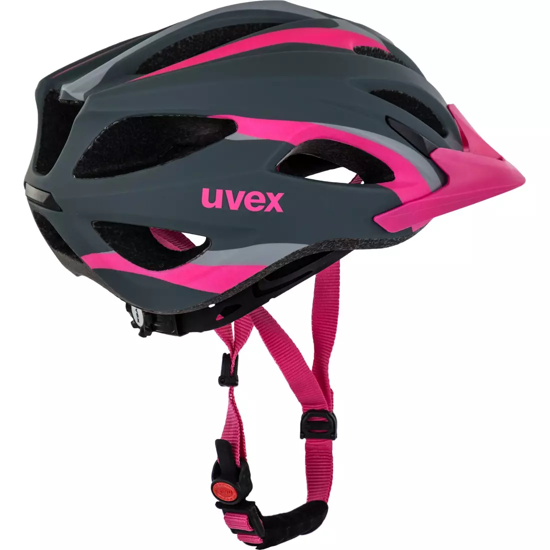 Casca de bicicleta UVEX VIVA 2 410104mat18 gri roz mat