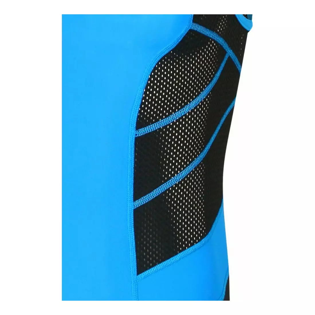 Costum de triatlon pentru bărbați DEKO TRST-203, negru și albastru