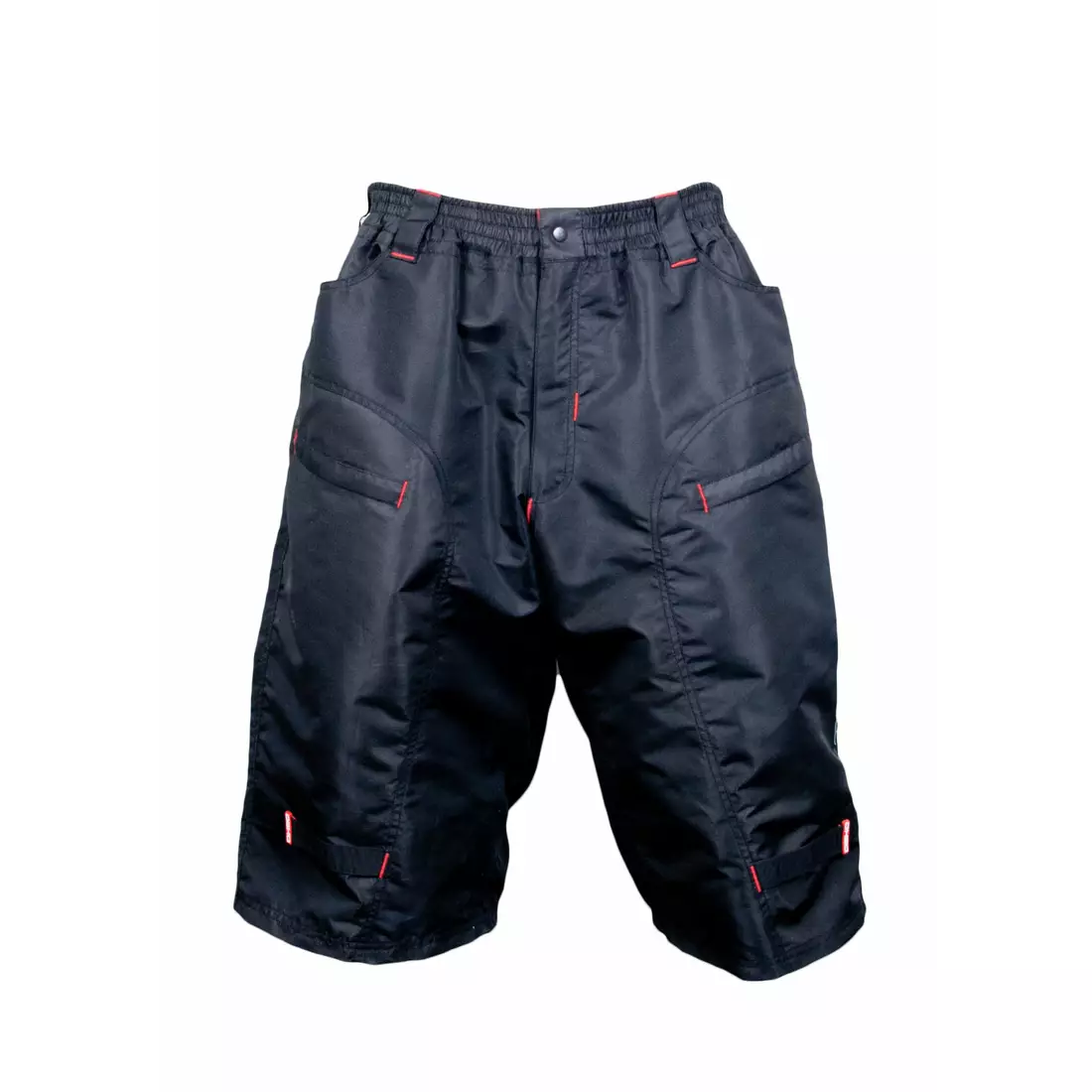 DEKO PHOBOS - pantaloni scurți de ciclism pentru bărbați, negru și roșu