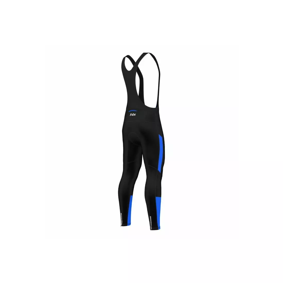 FDX 1220 pantaloni izolați pentru ciclism pentru o bicicletă, negru și albastru