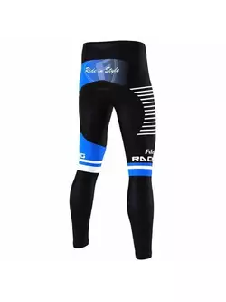 FDX 1800 pantaloni de ciclism cu izolație, negru-albastru