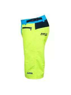 FORCE MTB-11 pantaloni scurți de ciclism fluor verde