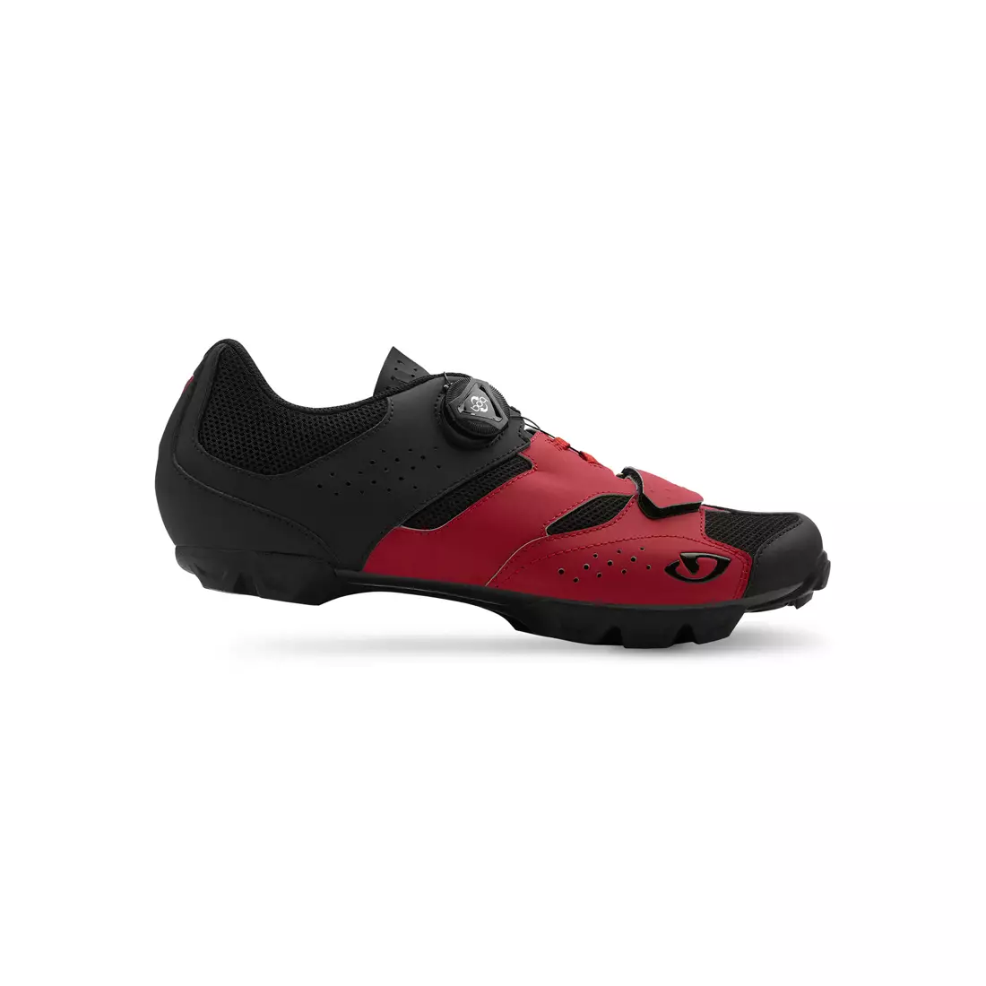GIRO CYLINDER - Bărbați MTB pantofi de ciclism negru și roșu