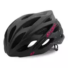 GIRO SONNET - casca de bicicleta dama, negru si roz mat