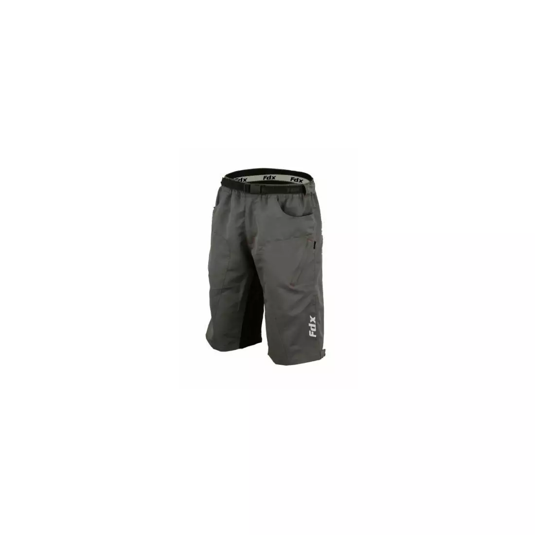 Pantaloni scurți de ciclism MTB pentru bărbați FDX 2010 negru și gri