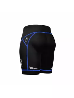 Pantaloni scurți de ciclism pentru bărbați FDX 990, negru și albastru