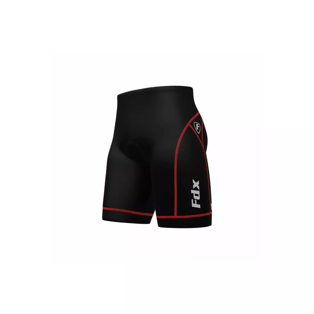 Pantaloni scurți de ciclism pentru bărbați FDX 990, negru și roșu