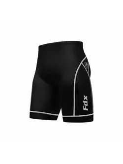 Pantaloni scurți pentru ciclism FDX 990 pentru bărbați, alb-negru