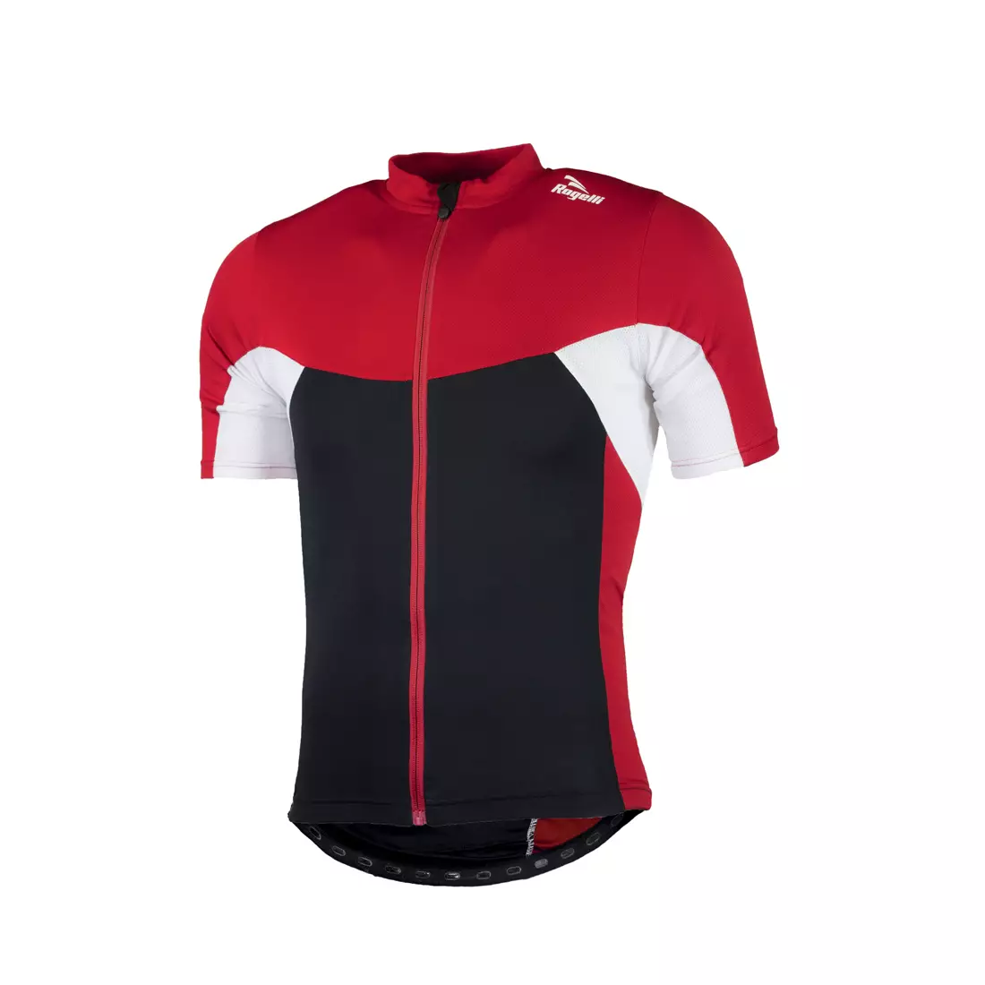 ROGELLI BIKE RECCO 2.0 tricou de ciclism pentru bărbați, 001.136 - negru-roșu-alb