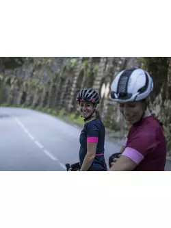 ROGELLI MODESTA tricou de ciclism pentru femei, albastru marin și roz