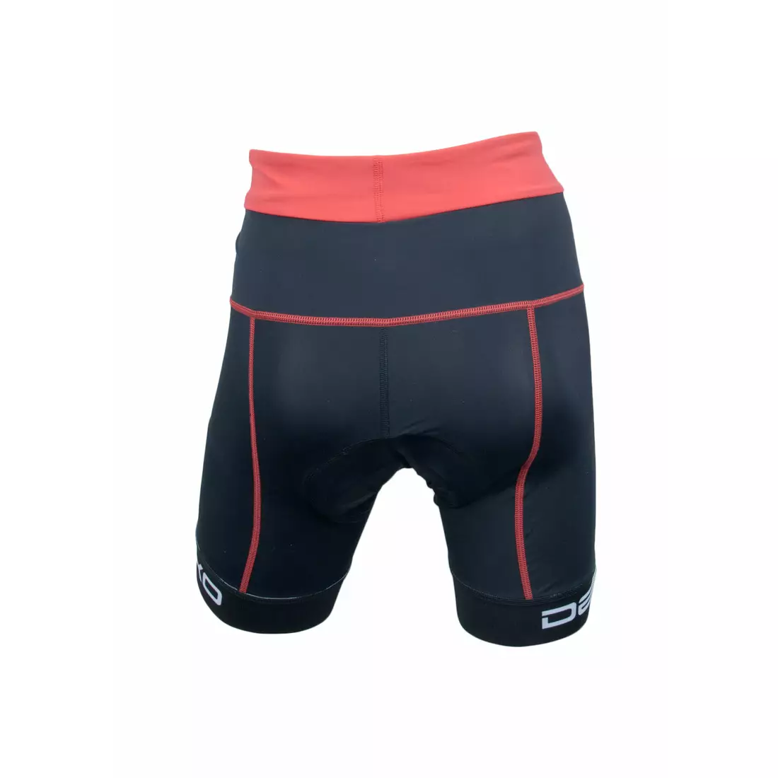 Set ciclism dama DEKO ANGEL, tricou + pantaloni scurti, negru-rosu