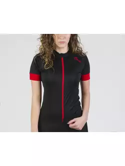 Tricou de ciclism dama ROGELLI MODESTA, negru si rosu