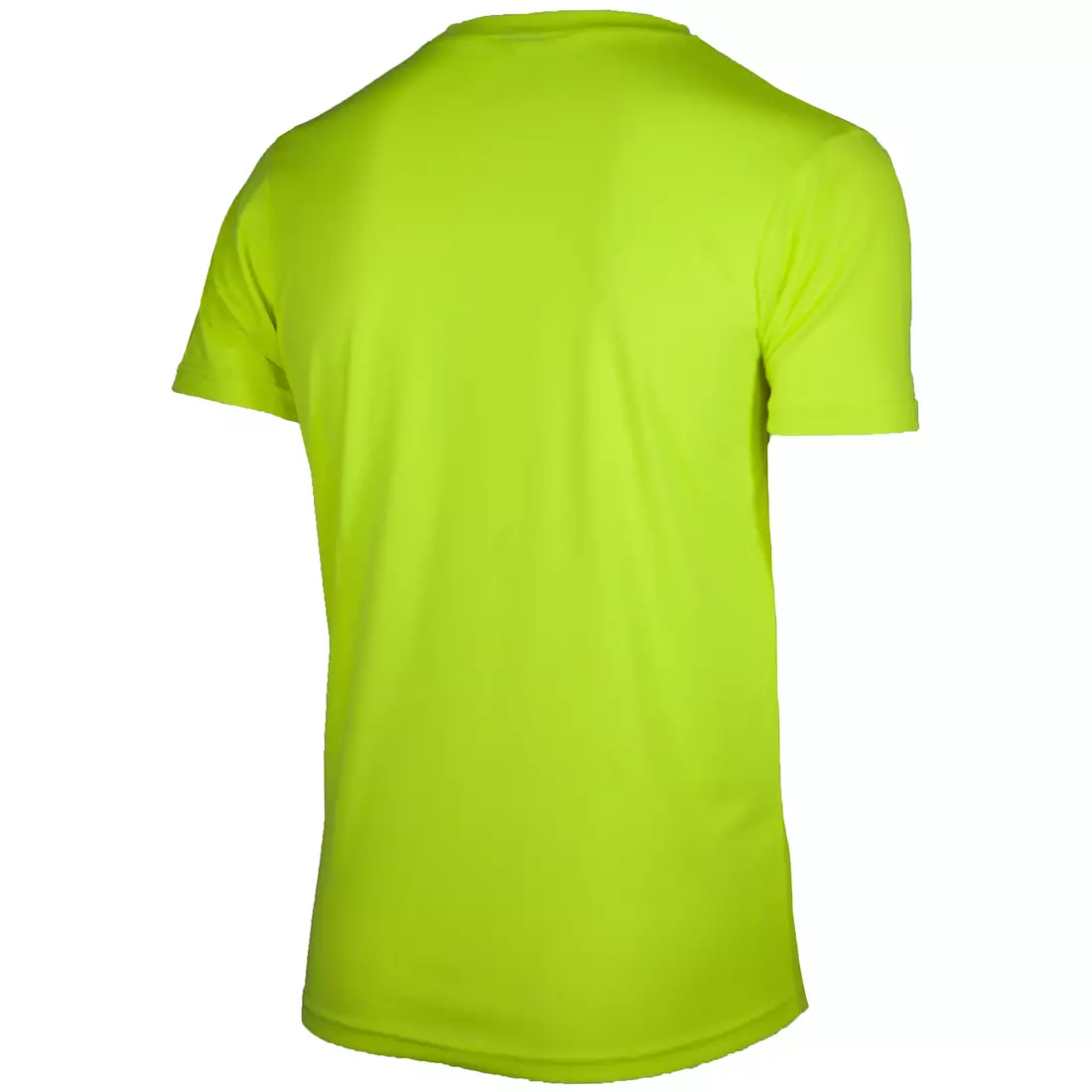ROGELLI RUN PROMOTION cămașă sport pentru bărbați cu mânecă scurtă, galben fluor