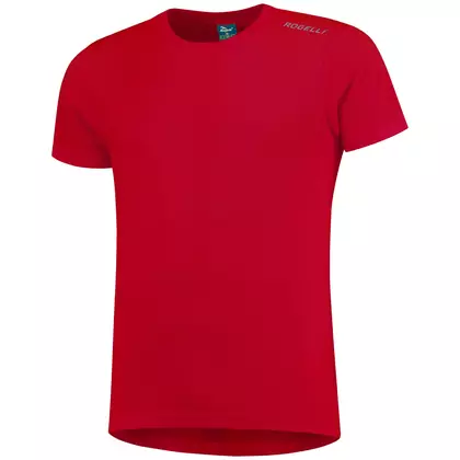 ROGELLI RUN PROMOTION cămașă sport pentru bărbați cu mânecă scurtă, roșu