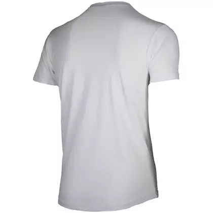 ROGELLI RUN PROMOTION cămașă sport pentru bărbați cu mânecă scurtă, alb