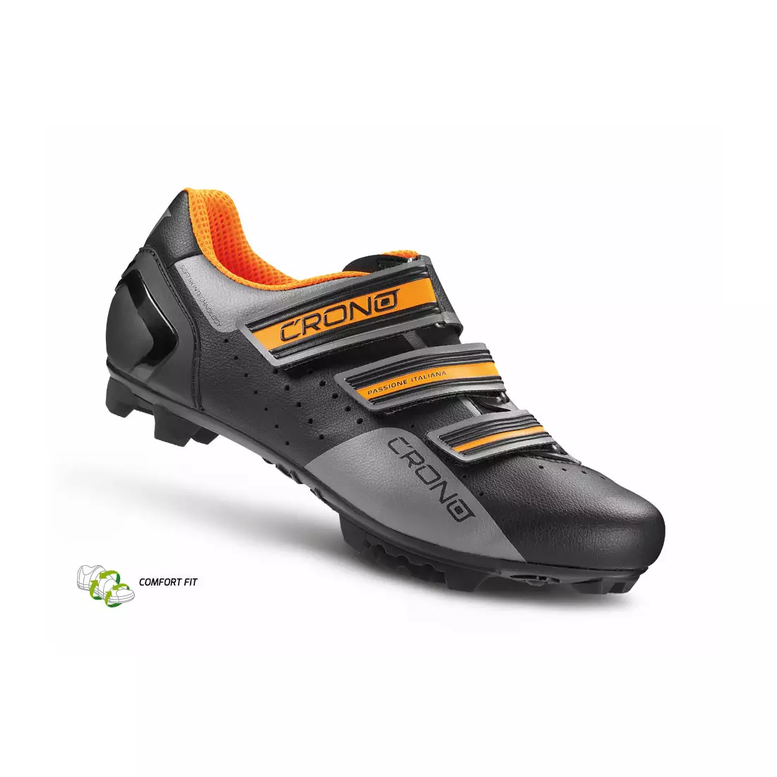 CRONO CX-4 NYLON MTB pantofi de ciclism negru-portocaliu