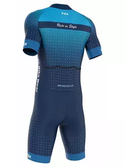 Costum de ciclism dintr-o bucată FDX 1290 albastru