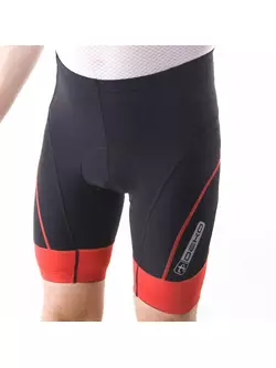 DEKO CLASSIC pantaloni scurți pentru bărbați, negru-roșu