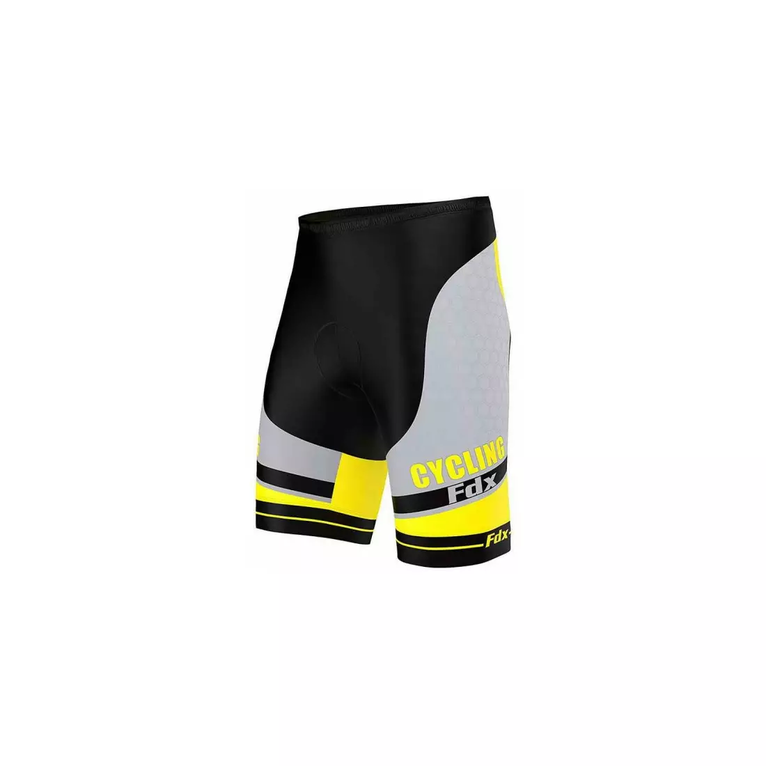 FDX 1070 pantaloni scurți pentru bărbați, negru-galben