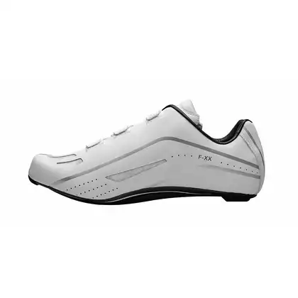 FLR F-XX pantofi de ciclism rutier, full carbon, alb