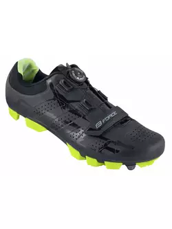 FORCE MTB CRYSTAL pantofi de bicicletă, negru-fluor