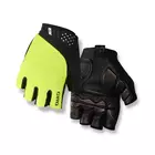 GIRO MONACO II mănuși de ciclism, negre și galben fluo
