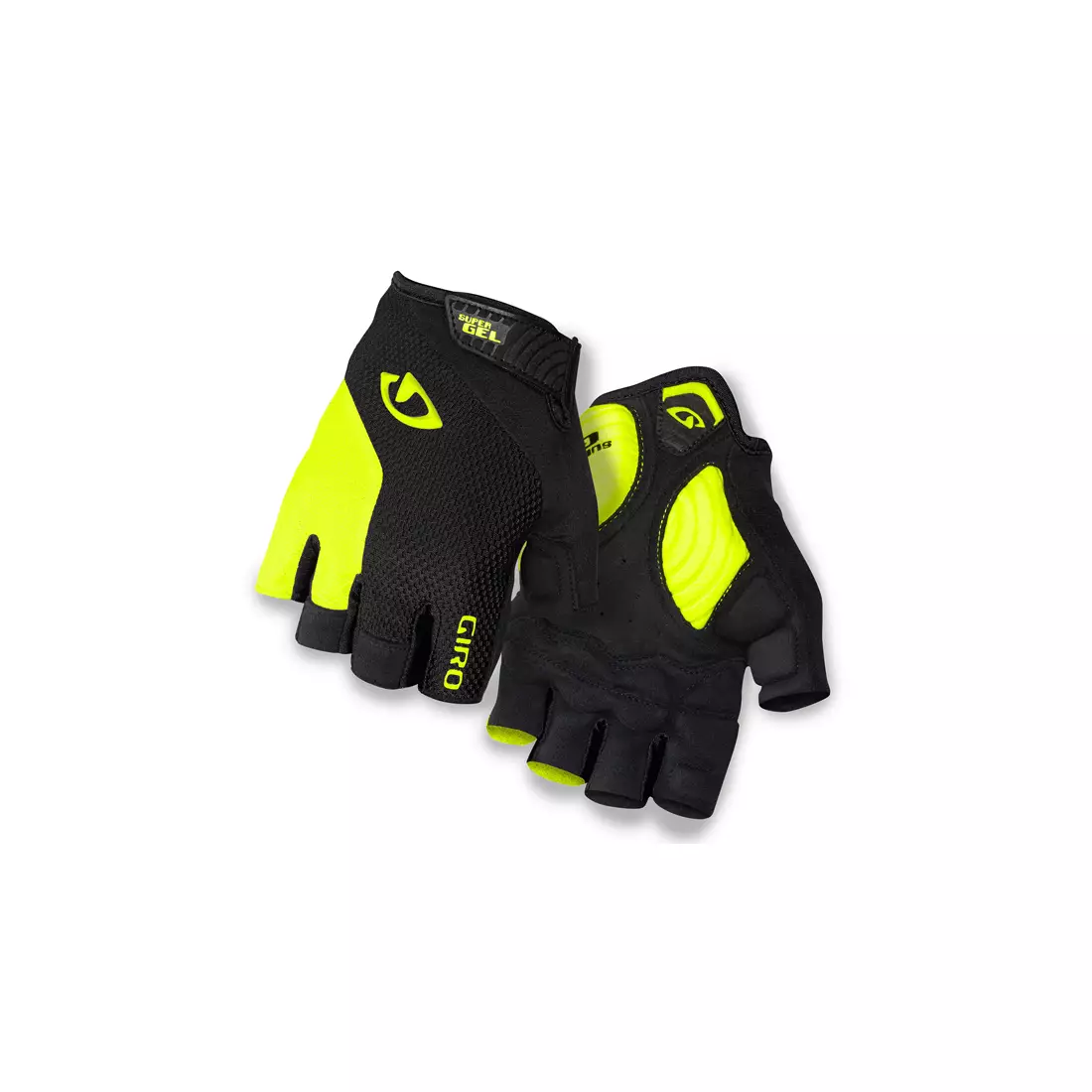 GIRO STRADE DURE mănuși de ciclism, negru-galben fluor