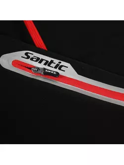 Hanorac negru și roșu pentru ciclism SANTIC