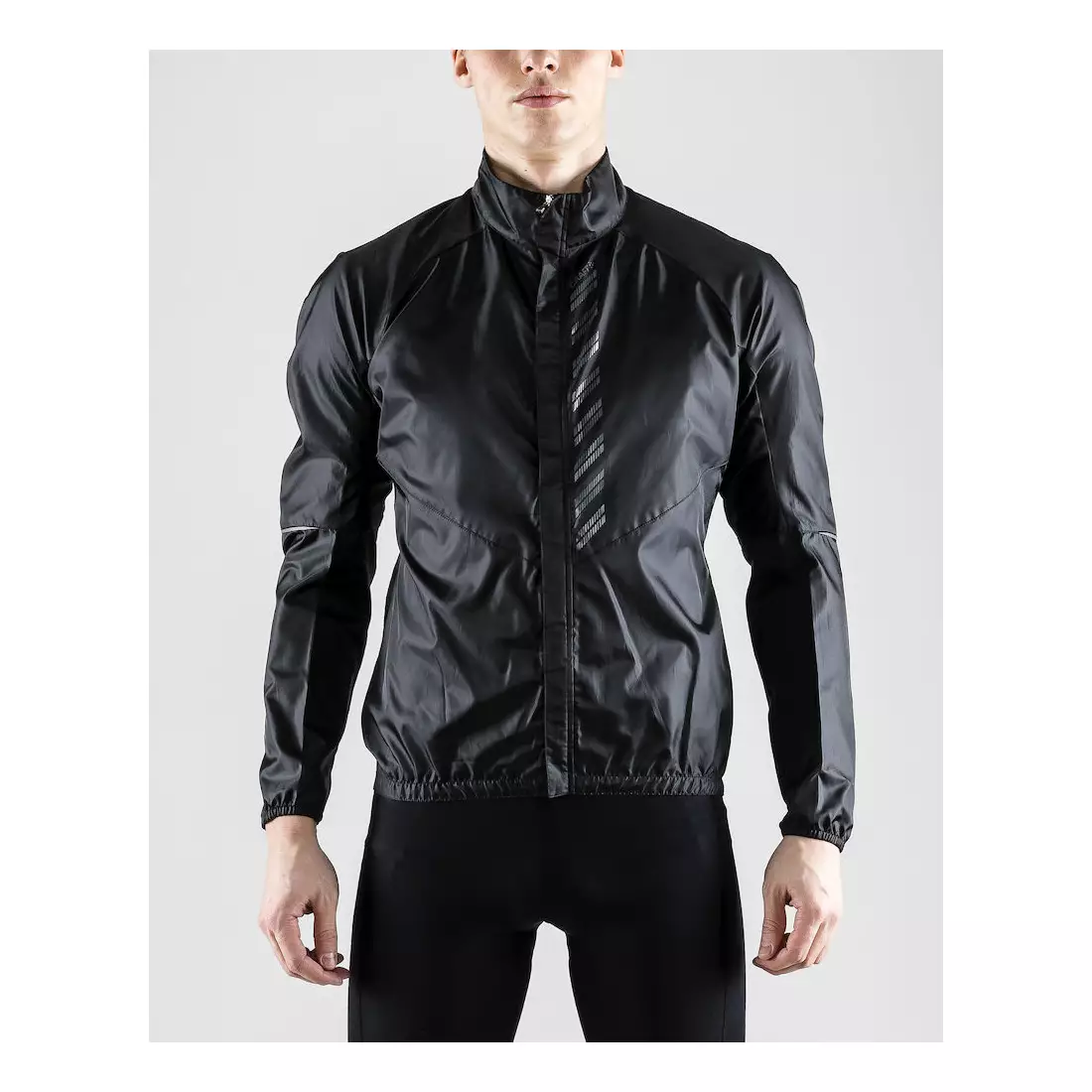 Jachetă de ciclism pentru bărbați CRAFT Mist Wind JKT, jachetă de vânt 1906093-999000, neagră