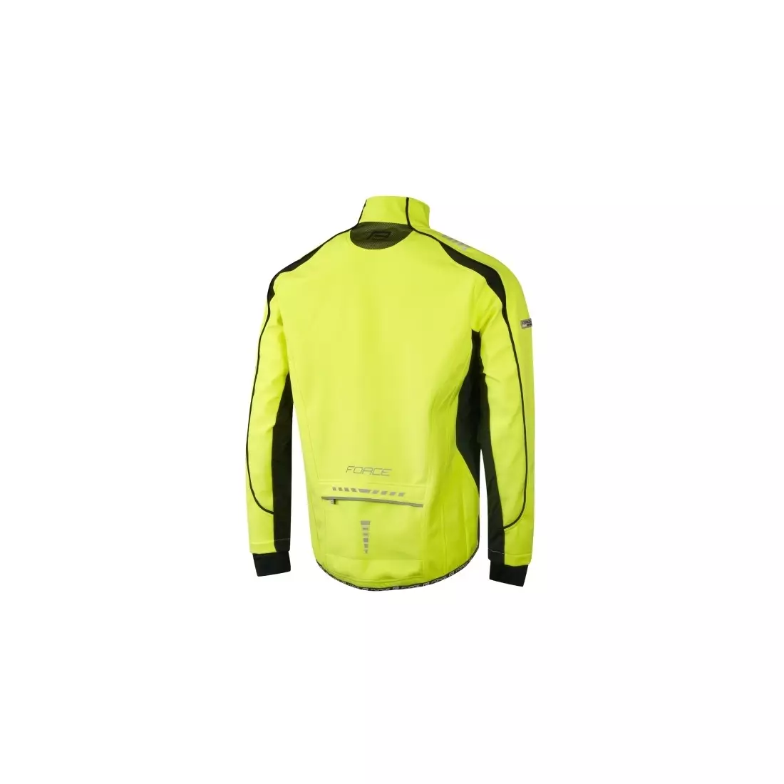 Jachetă pentru biciclete softshell pentru bărbați FORCE X72 fluor 89995