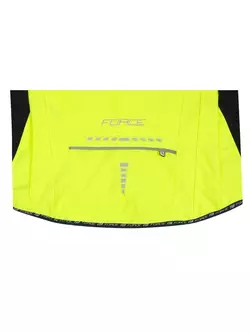 Jachetă pentru biciclete softshell pentru bărbați FORCE X72 fluor 89995