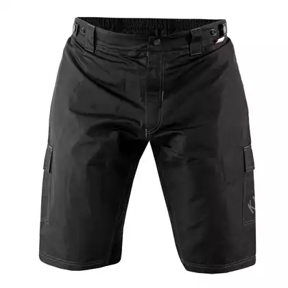 KAYMAQ TITAN II pantaloni scurți pentru bărbați, negri