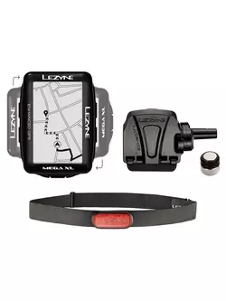LEZYNE MEGA XL GPS HRSC încărcat, computer pentru biciclete