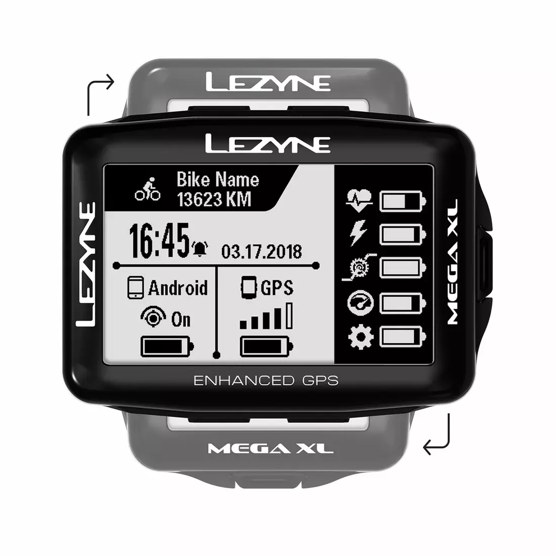 LEZYNE MEGA XL GPS, calculator pentru biciclete