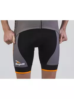 Pantaloni scurți cu bretele bărbați ROGELLI UMBRIA 2.0 gri și portocaliu
