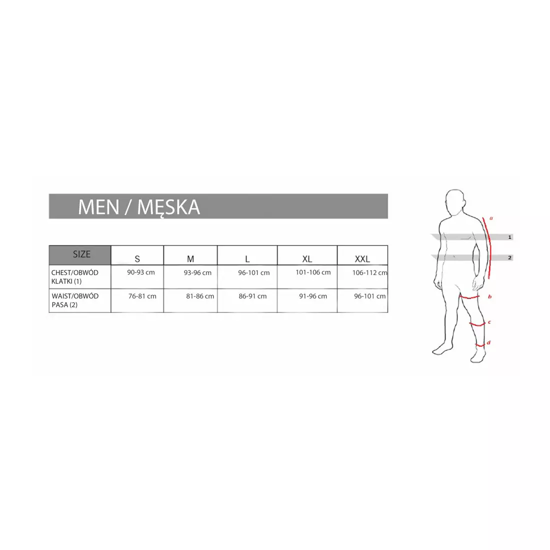 Pantaloni scurți de ciclism 3/4 pentru bărbați FDX 1600, negri cu cusături roșii