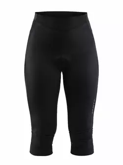 Pantaloni scurți de ciclism 3/4 pentru femei CRAFT RISE, negri 1906077-999000