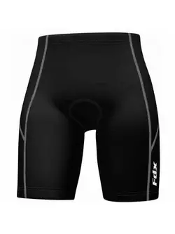 Pantaloni scurți de ciclism FDX 1600 pentru bărbați, cusătură neagră - gri