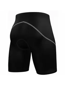 Pantaloni scurți de ciclism FDX 1600 pentru bărbați, cusătură neagră - gri