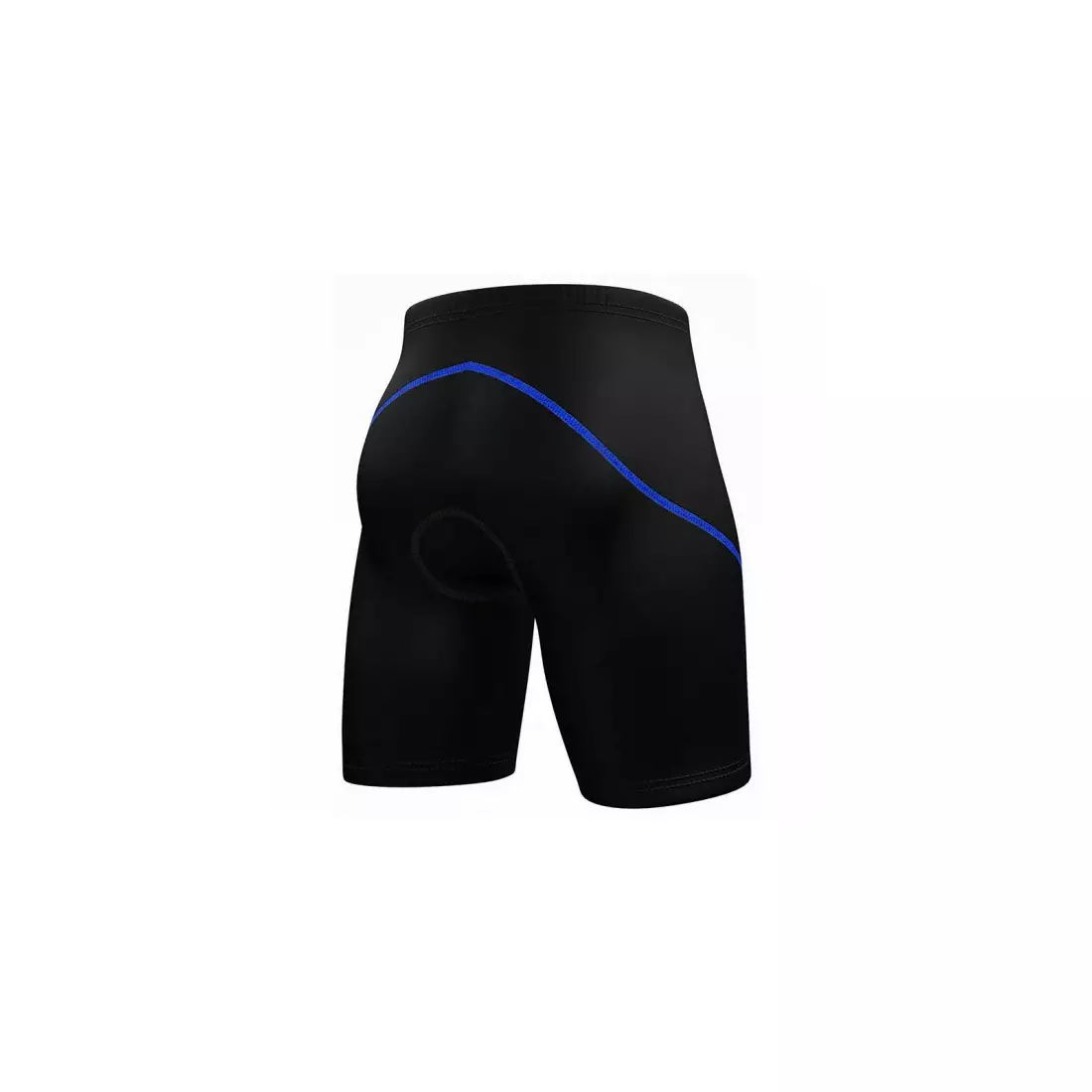 Pantaloni scurți de ciclism bărbați FDX 1600, cusătură neagră - albastră