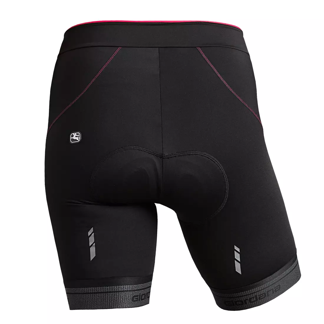 Pantaloni scurți de ciclism dama GIORDANA FUSION, negru si roz