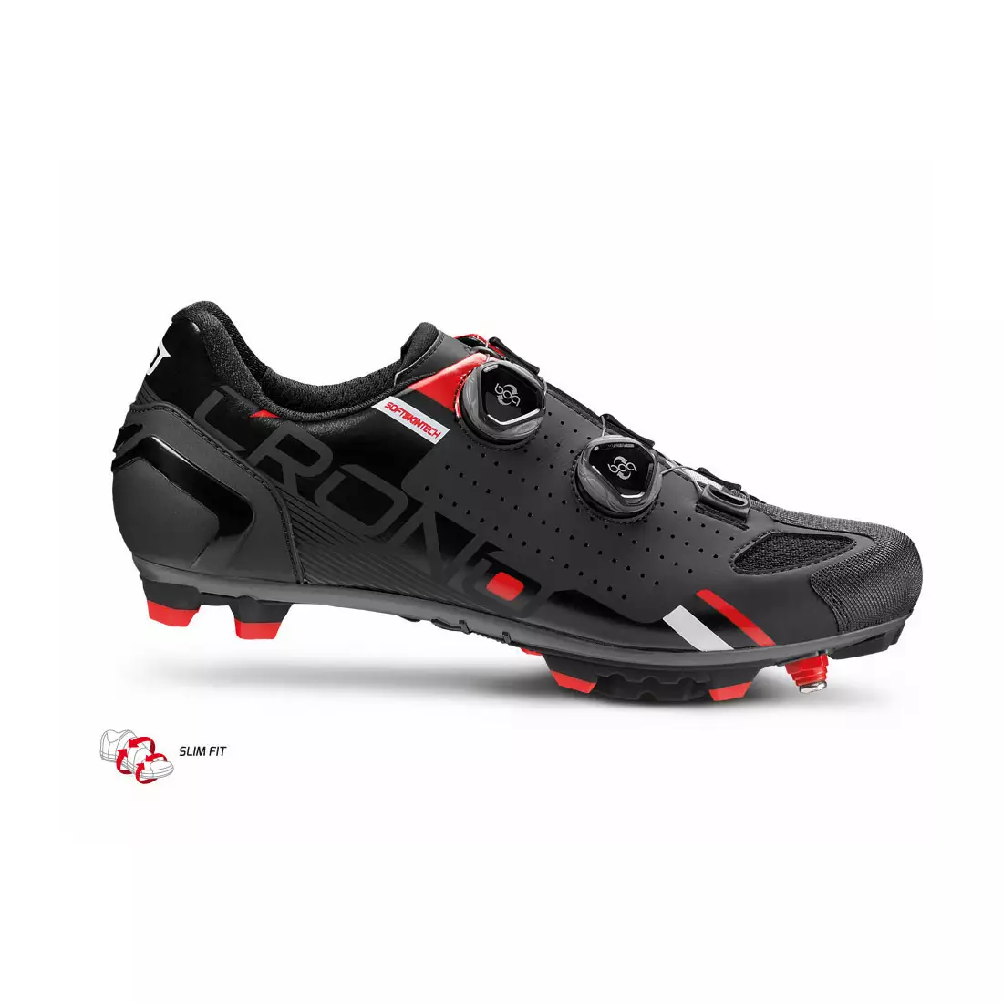 Pantofi de ciclism MTB pentru bărbați CRONO CX2 Nylon, negri
