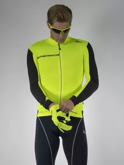 ROGELLI AQUABLOCK tricou cald de ciclism, fluor