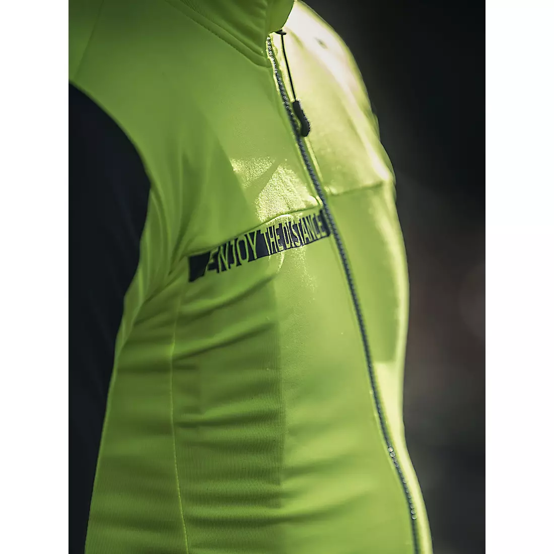 ROGELLI AQUABLOCK tricou cald de ciclism, fluor