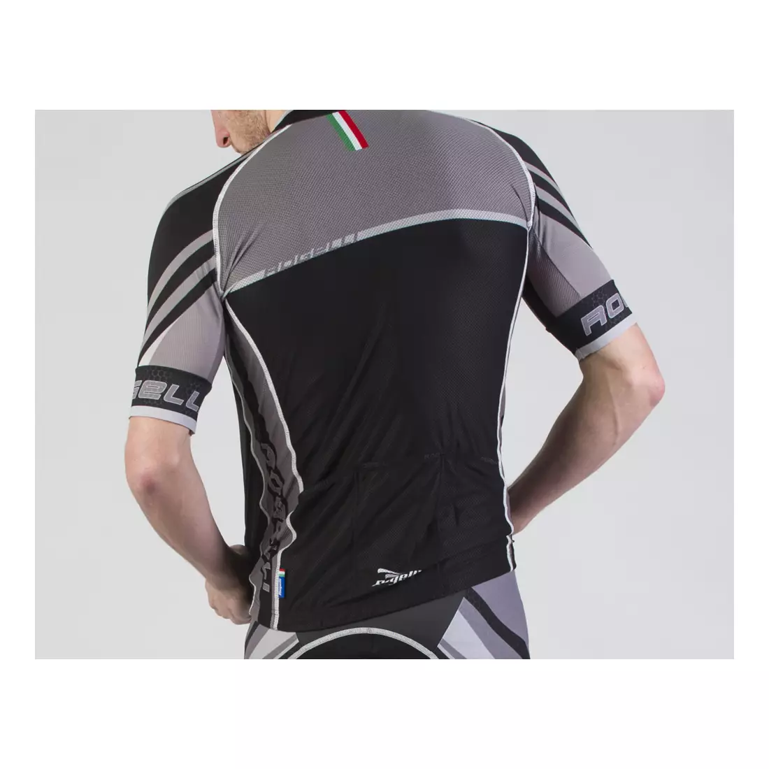 ROGELLI BIKE 001.318 ANDRANO 2.0 tricou de ciclism, negru-gri-alb